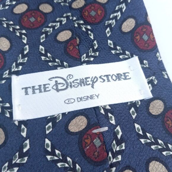 Vintage The Disney Store Hidden Mickey Neck Tie-100% Silk-Traditional-USA Made - Picture 4 of 7